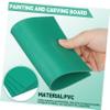 Angoily 4Pcs PVC Engraving Cutting Board Double-Sided Non-Slip Craft Mat for Printmaking and DIY Projects for Beginners and Kids view 3
