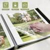 HoneyTolly Large Photo Album Self Adhesive with Picture Display Window, DIY Scrapbook Album for 4x6 8x10 Pictures, 40 Pages Matcha Linen Cover Memory Book with Scraper and Metallic Pen view 4