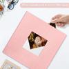 HoneyTolly Large Photo Album Self Adhesive, DIY Scrapbook Album for 4x6 8x10 10x12 Pictures, 60 Pages Light Pink Linen Cover Memory Book, Ideal Gift for Family Wedding Baby Christmas Anniversary view 2