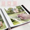 HoneyTolly Large Photo Album Self Adhesive, DIY Scrapbook Album for 4x6 8x10 10x12 Pictures, 60 Pages Light Pink Linen Cover Memory Book, Ideal Gift for Family Wedding Baby Christmas Anniversary view 4