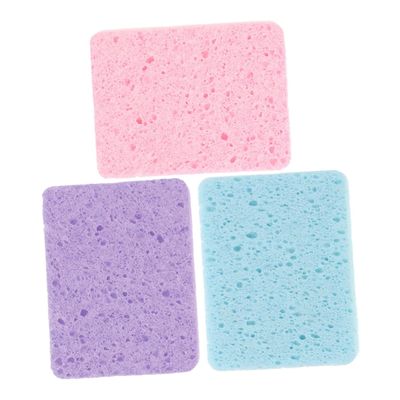 WEKAMOS 3pcs Brush Sponge Pads Ultra Absorbent Cleaning Sponges for Oil Watercolor Painting Compact Storage Box for Effortless Brush Care Painting Efficiency