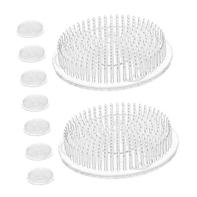9pcs Plastic Flower Frogs for Floral Arrangement Versatile Plant Holders with Precision Pins for Home Decor Wedding Decoration and Summer Activities
