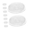 9pcs Plastic Flower Frogs for Floral Arrangement Versatile Plant Holders with Precision Pins for Home Decor Wedding Decoration and Summer Activities view 1