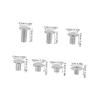 120 Sets Binding Screws Kit Rivets for DIY Leather Craft Round Head Design Secure Locking Mechanism for Purses Belts Albums Silver view 2