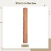 Embossing Rolling Pin For Clay, Wooden Texture Set For Pottery And Art Projects, 5 Unique Patterns, Ceramic Craft Tool view 3