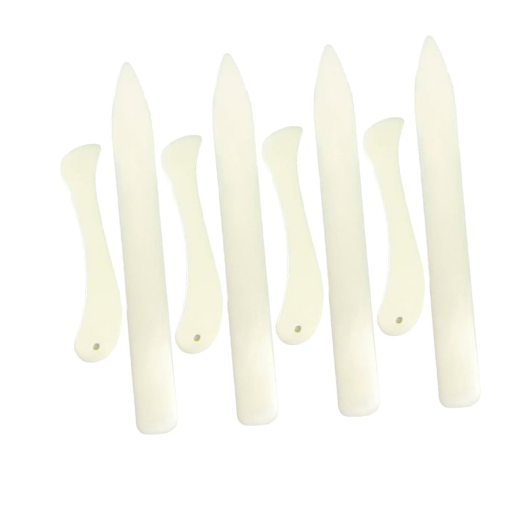 8pcs Simulated Bone Folder Tools for Bookbinding Card Making and Leather Crafts Ergonomic Scoring and Creasing Tool DIY Origami and Scrapbooking Projects