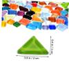 3Pack Mosaic Tiles Stained Glass Pieces for DIY Crafts Durable Easy to Use for Artistic Projects and Handmade Each view 2