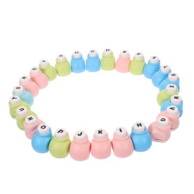 Tofficu Letter Puncher Set for DIY Crafting 26 Alphabet Stamps for Handmade Cards Scrapbooking and Paper Crafts for Creative Projects and Home Decor
