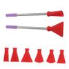 BESPORTBLE Artistic Nozzle Set for Acrylic Pouring 5-Piece Stainless Steel Blow Nozzle Kit for Art Techniques and Dutch Pouring Painting Tool Accessories for Artists and DIY Projects view 1