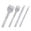 jojofuny 4Pcs Steel Leather Punch Tool Durable DIY Hole Punching Tool for Leather Crafting for Sewing Stamping Workmanship Precision view 1