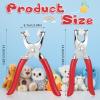 Safety Eye Tool, Auxiliary Tool for Attaching Safety Eyes for Crocheting, Safety Eyes Snapper Tools for Amigurumi Crochet & Stuffed, Animal Eye Making Supplies Tools (Red) view 2