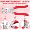 Safety Eye Tool, Auxiliary Tool for Attaching Safety Eyes for Crocheting, Safety Eyes Snapper Tools for Amigurumi Crochet & Stuffed, Animal Eye Making Supplies Tools (Red) view 3