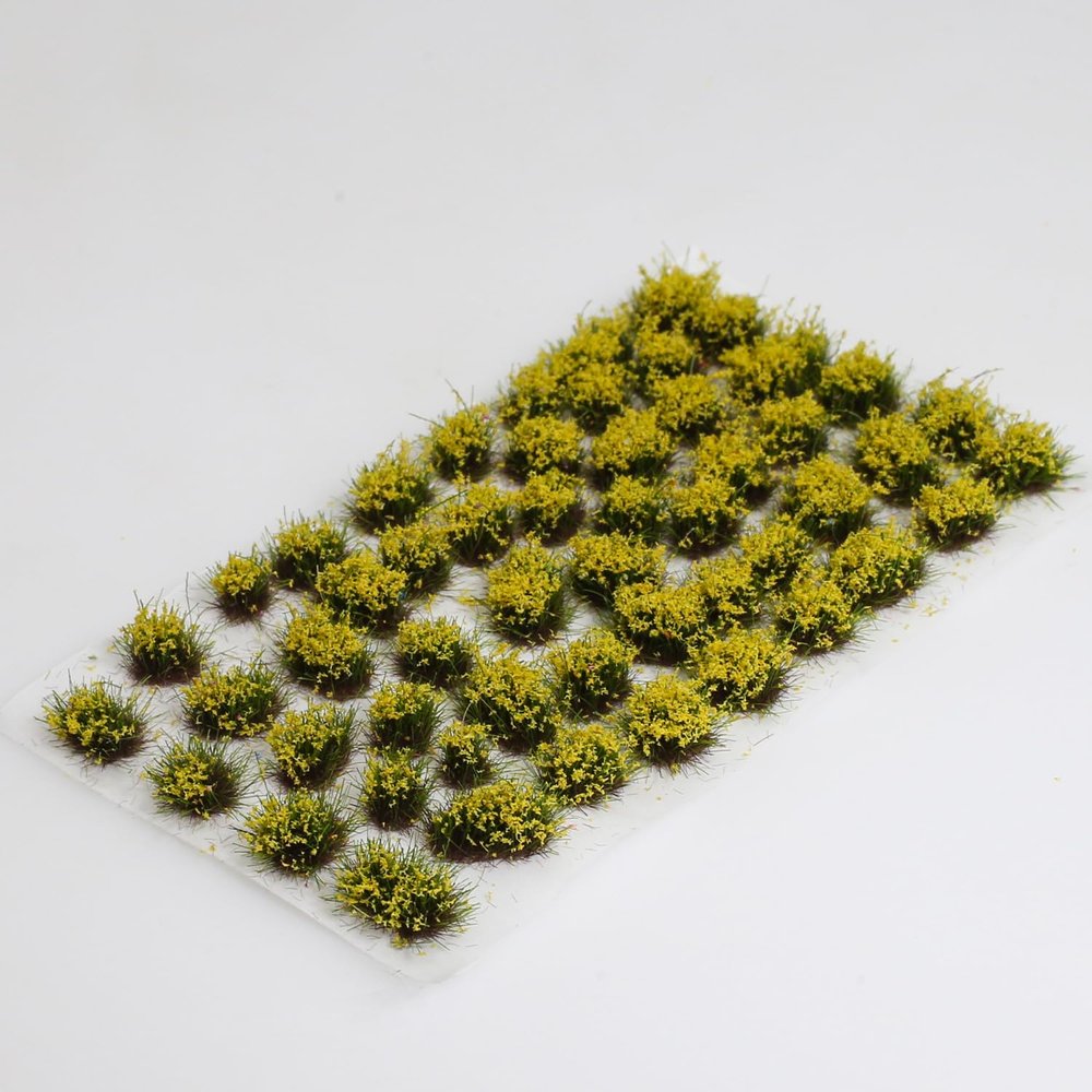 53-pcs 5mm Tall Diorama-Flowers-Grass Irregular Flower Clusters-Peach Blossom Pink Static-Grass for Model-Train-Scener Wargaming-Terrain Dioramas & DIY Crafts