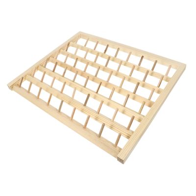 PLAFOPE 54-Spool Wall-Mounted Wood Sewing Thread Rack Embroidery Thread Storage Organizer for Seamstresses Sturdy Wooden Design Easy Access for Home and Studio Use