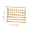 PLAFOPE 54-Spool Wall-Mounted Wood Sewing Thread Rack Embroidery Thread Storage Organizer for Seamstresses Sturdy Wooden Design Easy Access for Home and Studio Use view 2