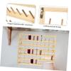 PLAFOPE 54-Spool Wall-Mounted Wood Sewing Thread Rack Embroidery Thread Storage Organizer for Seamstresses Sturdy Wooden Design Easy Access for Home and Studio Use view 4