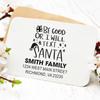 Custom Christmas Return Address Stamp with Wooden Handle, Santa's Jolly Message Rubber Stamp for Holiday Cards & Birthday Cards, Personalized Ink Pad Postal Stamper for Envelopes & Crafts view 1