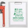Custom Christmas Return Address Stamp with Wooden Handle, Santa's Jolly Message Rubber Stamp for Holiday Cards & Birthday Cards, Personalized Ink Pad Postal Stamper for Envelopes & Crafts view 3