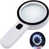 30X LED Magnifying Glass with Light - Handheld Illuminated Loupe for Reading, Jewelry, Coin & Repair Inspection (1) view 2