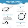 30X LED Magnifying Glass with Light - Handheld Illuminated Loupe for Reading, Jewelry, Coin & Repair Inspection (1) view 3