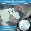 30X LED Magnifying Glass with Light - Handheld Illuminated Loupe for Reading, Jewelry, Coin & Repair Inspection (1) view 4