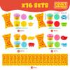 BONNYCO Play Dough Set with Molds and Goody Bags, Pack 16 Party Favors for Kids Age 3-9. Bulk Gifts, Kids Toys, Mini Birthday Games, Stocking Stuffers, Arts and Crafts Kit for Classroom view 3