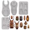 Insect Silicone Mold for Crafts Beetle Fondant Mold Bug Resin Molds for Clay Polymer Cake Decoration Candy Chocolate view 1