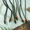 Bestewelry 15 Pcs Adjustable Necklace Cord Necklace Double Knotted Handmade Craft Thread Half Finished Waxed Polyester Necklace Thread with Ring for Women Men Jewelry Making (Black) view 3