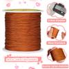CREATZONE 153 Yds Nylon String for Bracelets, 0.4mm Chinese Knotting Cord, Nylon Beading Thread for Jewelry Making, Beading, Kumihimo, Braided Bracelets, Necklaces, Macrame Craft (Saddle Brown) view 2