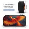 Eekstdbn Orange Red Phoenix Pencil Case Office Stationery Organizer Simple Sturdy Zipper Closure Portable Pencil Bag Office Travel Multi-Purpose Bag view 2
