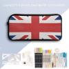 Eekstdbn British Flag Pencil Case Office Stationery Organizer Simple Sturdy Zipper Closure Portable Pencil Bag Office Travel Multi-Purpose Bag view 3