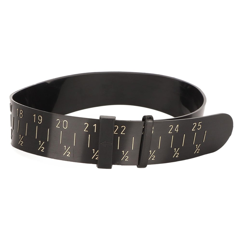 Holigie Bracelet Sizer Gauge 1525cm Dual Scale Wrist Belt Measure Plastic Tool for Jewellery Making Wedding Black