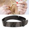 Holigie Bracelet Sizer Gauge 1525cm Dual Scale Wrist Belt Measure Plastic Tool for Jewellery Making Wedding Black view 3