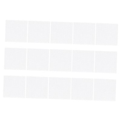 Uonlytech 25Pcs DIY Mesh Plastic Canvas Sheets for Cross Stitch and Embroidery Shape Easy to Cut for Custom Projects for Crafts Bookmarks and Decorations