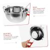 PHENOFICE 1Set Durable Candle Making Kit Wax Melting Pot with Mixing Spoon for DIY Crafts for Scented Candle Lovers Easy Pouring Spout Heat Resistant Design view 4