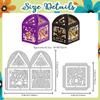 DELORIGIN 3D Halloween Box Frame Cutting Dies for Card Making Pumpkin Scarecrow Ghost Die Carbon Steel Stencil Embossing Template for Halloween Cards Scrapbooking Paper Album Invitation Decor view 2
