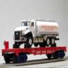 MTH RAILKING Donald J. Trump Flat CAR W/Tanker Truck O Gauge Fight 30-76938 view 2