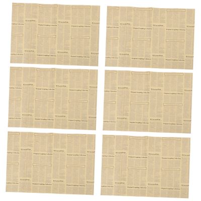 Beavorty 40pcs Flower Tissue Paper English Newspaper Wrapping Paper Matte Wrapping for Floral Arrangements