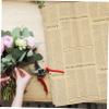 Beavorty 40pcs Flower Tissue Paper English Newspaper Wrapping Paper Matte Wrapping for Floral Arrangements view 2