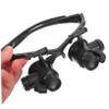Didiseaon LED Head Mount Magnifier Headband Loupe with Detachable Lenses for Precision Jewelry and Watch Repair Lightweight Design for Comfort view 4