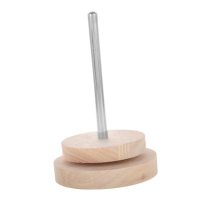 IWOWHERO Rotatable Wooden Yarn Holder Efficient Yarn Spool Rack for Knitting Crocheting Compact Dispenser Stand for Easy Access Versatile Organizer for Thin Thick Yarns