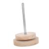 IWOWHERO Rotatable Wooden Yarn Holder Efficient Yarn Spool Rack for Knitting Crocheting Compact Dispenser Stand for Easy Access Versatile Organizer for Thin Thick Yarns view 1