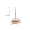 IWOWHERO Rotatable Wooden Yarn Holder Efficient Yarn Spool Rack for Knitting Crocheting Compact Dispenser Stand for Easy Access Versatile Organizer for Thin Thick Yarns view 2