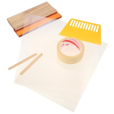 Gadpiparty 1Set Screen Printing Starter Kit DIY with Durable Ink Squeegee and Scraper for Easy Printmaking and Craft Projects