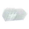 HEALSOPTHY 50Pcs Clear Wax Melt Clamshell Molds Durable Empty Plastic Cube Trays for DIY Soap Making Wax Tarts for Candle Melting Wax Cube Storage view 1