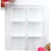 HEALSOPTHY 50Pcs Clear Wax Melt Clamshell Molds Durable Empty Plastic Cube Trays for DIY Soap Making Wax Tarts for Candle Melting Wax Cube Storage view 3