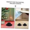 HANABASS 40Pcs Mini Top Hats Black Tiny Hats for Crafts DIY Doll Dress Up Hair Clip Making Dollhouse Decoration Versatile Miniature Accessories for Parties and Creative Projects view 3