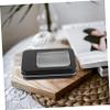 Amosfun 2Pcs Mini Tinplate Box with Clear Window Portable Storage Box for Badges Crafts Jewelry Matte Finish Rounded Edges for Organizing Items view 4