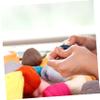 Veemoon 1Set Wool Felting Wool Roving Colors of DIY Needle Felting Wool for Crafts for Beginners for Fun Family Projects and view 4