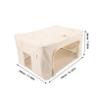 Cabilock Quilt Storage Bag with Zipper Foldable Clothing Organizer with Transparent Window Sturdy Frame Capacity for Home Hotel and Dormitory Use view 2